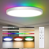 led panel rgb 【Amplia gama de usos】La luz principal y la luz de fondo se pueden iluminar por separado o al mismo tiempo, lo que es muy adecuado para crear un ambiente romántico o relajante. Puede decorar su fiesta, cine en casa, noche, sala de adolescentes, Navidad, Año Nuevo, Día de San Valentín, Halloween, Día del Niño, etc