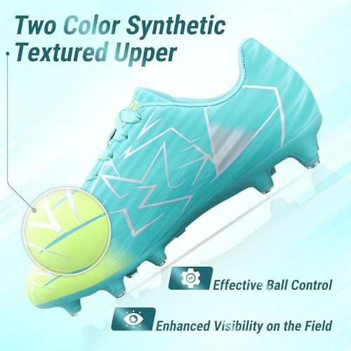 Vizari Lucia Junior FG Soccer Cleats for Kids | Synthetic Football Cleats with TPU Outsole | Perfect Boys Cleats Girls Soccer Cleats and Kids Cleats for Wide or Regular Fit2