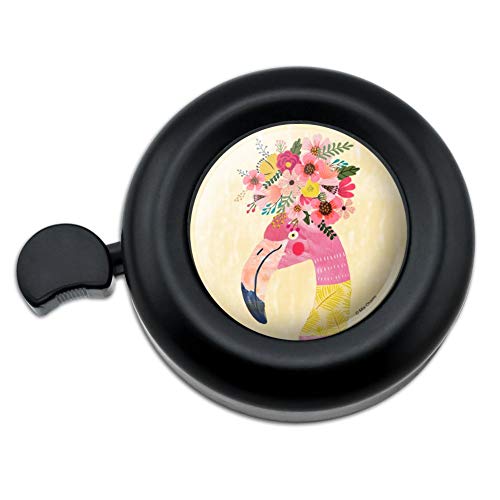 GRAPHICS & MORE Pretty Pink Flamingo Flowers Bicycle Handlebar Bike Bell