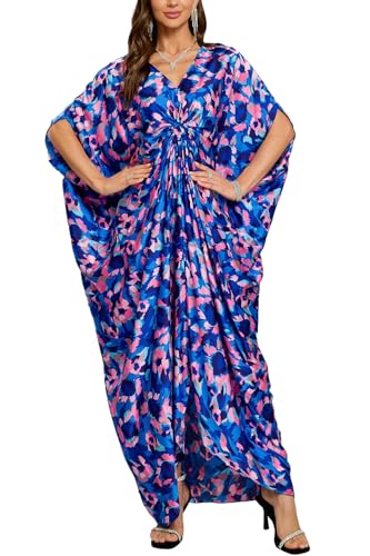 Kaftan maxi vestido de playa de caída elegante y acabados suaves de alta calidad