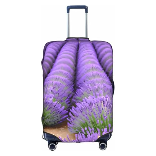 Romantic Lavender Tsa Approved Luggage Cover For 18-32 Inch Suitcases Scratch-Resistant Stretch Luggage Cover