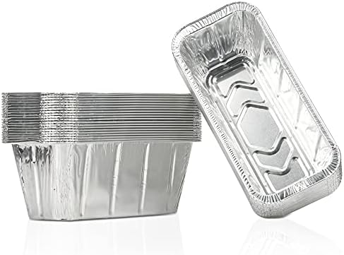 ProFire Drip Pan Liners for Blackstone Griddle, 50 Packs Aluminum Foil Pan Disposable for 17" 22" 28" 36" Blackstone Griddle Drip Tray Holder Grill Rear Grease Catcher Cup Liners