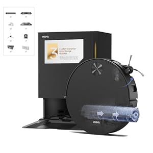Mova S70 Roller Saug- und Wischroboter, Frischwasser-Wischen, 28.000 Pa, DToF+Linienlaser Hindernisvermeidung, 90mm flach, ausfahrbarer Mopp, 80°C Heißwasser-Selbstreinigung, 75°C Trocknung