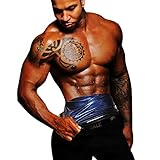 HUIMING Waist Trimmer for Men, Waist Trainer Sauna Belt, Neoprene-Free Waist Cincher, Sauna Slimming...