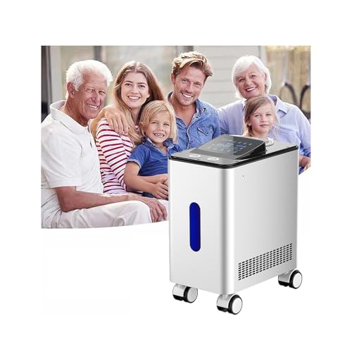 OUOQNUE 1500Ml/Min (H2+O2) Inhalation Machine, Dual-Port, HO-Separated Brown's Gas Inhaler, 99.99% High Purity Gas Breathing Device, with Pulleys/Easy Push Pull