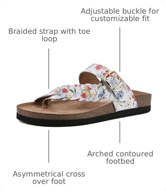 Image of WHITE MOUNTAIN Women's Happier Footbed Sandal