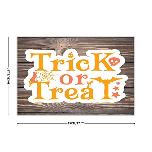 Panneau Trick or Treat bois solution déco salon chaleureuse