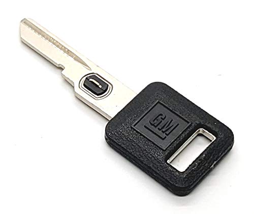 GM 595516 Genuine OEM Single Sided Ignition Logo Key Blank w/Vats Resistor Chip 6. for: Buick, Cadillac, Chevrolet, Oldsmobile, Pontiac, Strattec V.A.T.S No. 6.