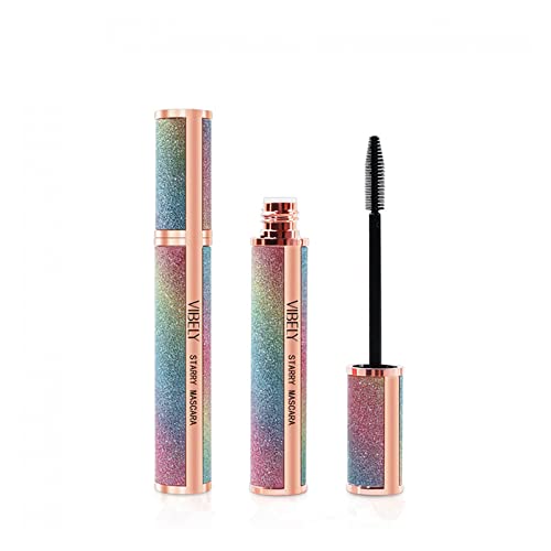 ATVI 2021 1Pc Womens Long Mascara Silk Fiber Lashes Mascara Starry Sky Slim Mascara Thick Curling Waterproof Long Lasting Anti Sweat No Blooming Mascara Thick Curls Waterproof Make up for Women,Girl