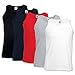Produktbild Fruit of the Loom Herren-Achselshirts der Marke, Tanktop, T-Shirt, in Allen Größen und Farben erhältlich, 5 Stück Gr. L / 104,14 cm-109,22 cm, White Black Navy Red + Grey
