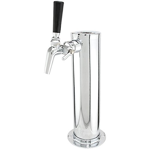 image for KegWorks BF 1FT650SS-2 Single Tap Draft Beer Tower- Stainless Steel- 3