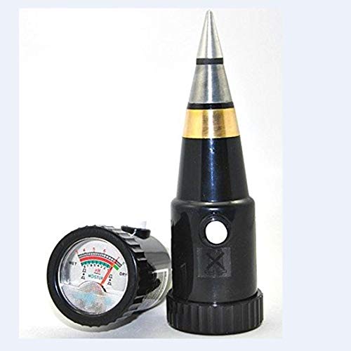 Portable Soil PH Moisture Meter, PH 3-8 Moisture Tester for Garden Plant Flower Crop Hydroponics Analyzer 10-80% Hygrometer,Black,1,8 Moisture