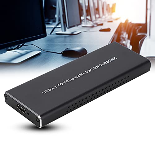 Caja externa metálica portátil para disco duro M.2 NVME USB 3.1 miniatura 4