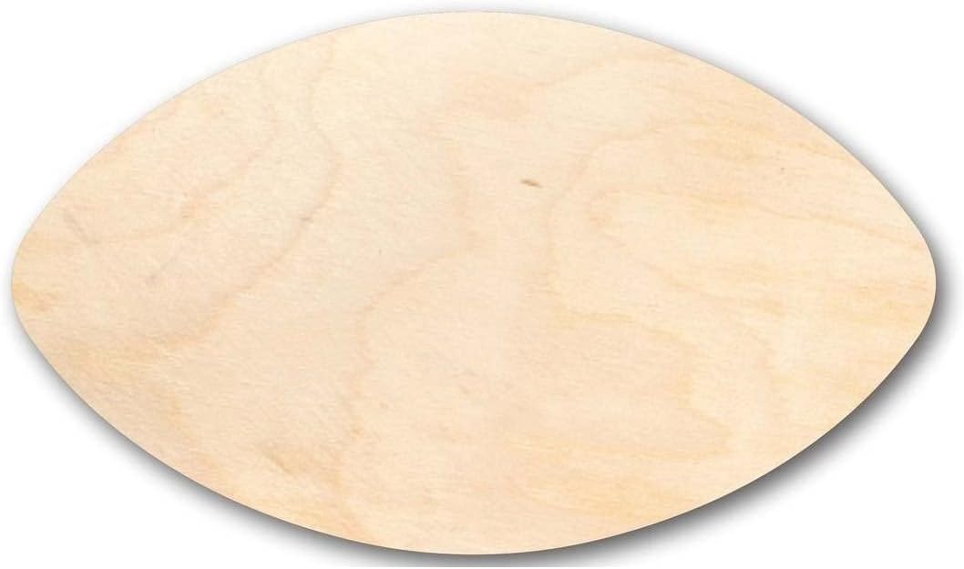 Unfinished Wood Football Shape Craft up to 46" 12" / 1"