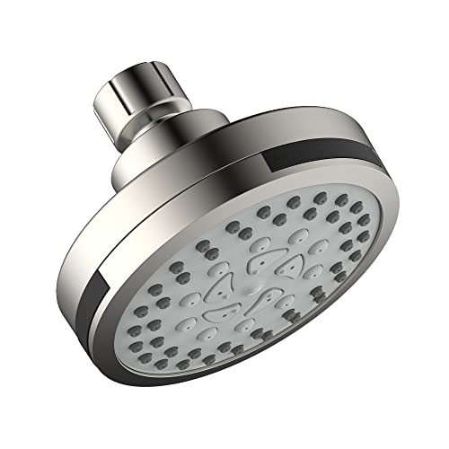 Image of Design House 594309 Eastport II Contemporary 5-Function Shower Head for Bathroom, Satin Nickel