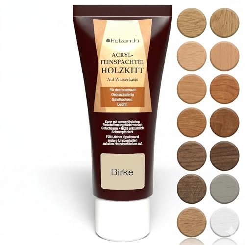 Mastic acrylique pour bois, OSB et murs en bouleau 15, tube de 250 g