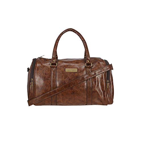 Image of Indian Terrain Mens 1 Compartment Zip Closure Duffle Bag (Brown Free Size)