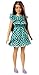 Barbie GHW63 - Barbie Fashionistas Puppe 149 (brünett) mit Punktekleid
