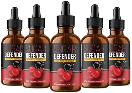 Official...(5 Pack Sugar Defender Drops Formula - Sugar Defender 24, Sugar  Defender Liquid, Maximum Strength Sugar Defender Supplement with Hawthorn  ...