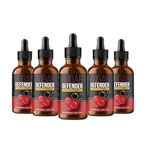 Official…(5 Pack Sugar Defender Drops Formula – Sugar Defender 24, Sugar Defender Liquid, Maximum Strength Sugar Defender Supplement with Hawthorn Berry Organic, Sugar Defender Reviews