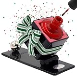 Nail Polish Holder - Anti-Spill Nail Polish Organizer Case-Nail Care Products with Rubber Pad Grippy Bottom & Wide Stable Base-Nail Polish Holder and Organizer for Mani/Pedi, Nail Art Tools (Black)