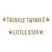 Andaz Press Real Glitter Paper Pennant Hanging Banner, Twinkle Twinkle Little Star, Gold Glitter, Includes String, Pre-Strung, No Assembly Required, 1-Set, Baby Shower Nursery Decor