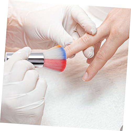 HONMEET Pincel De Maquiagem Pincel De Limpeza Macio Pincel Para Tirar Pó De Unhas Pincel Removedor D
