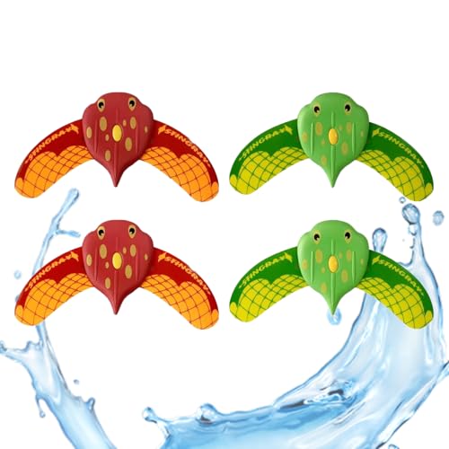 pclapora 4 Piezas Juguete Peces Submarinos, Juguete Pez Diablo, Juguetes Natación Submarino, Piscina Peces Diablo, Juguetes Natación Planeador para Piscinas, Bañera, Aguas al Aire Libre