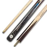 Generic Woods Cues Snooker-Queues Snookerqueue, handgefertigt, 147,3 cm, Esche, 3/4-Zoll mit Palisander-Endstück, 9,5 mm, 482-595 g, Snooker-Queues für Erwachsene, mit Etui und Verlängerung oder nur