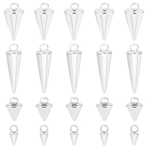 Pendentifs en acier inoxydable cône doré hypoallergéniques pour collier diy