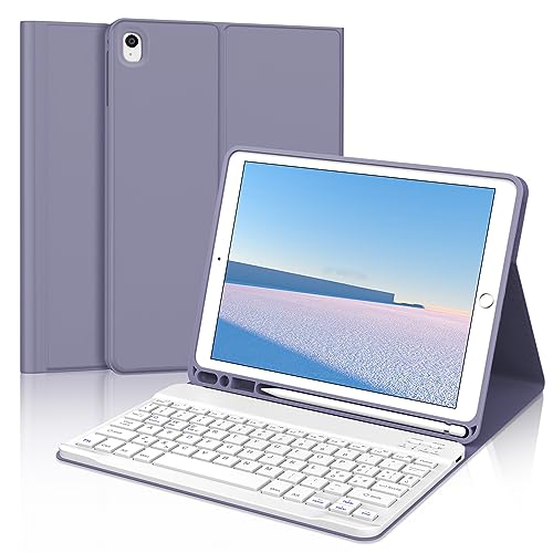 FOGARI Tastiera Italiano iPad 9 Gen con Custodia Rimovibile, Viola