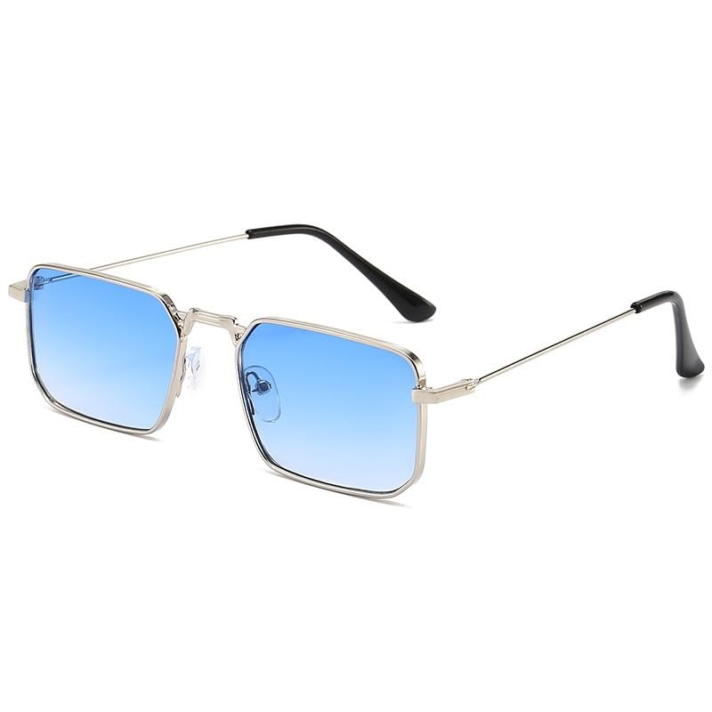 Square Frame Sunglasses – Style Metal Shades for Men & Women-image-7