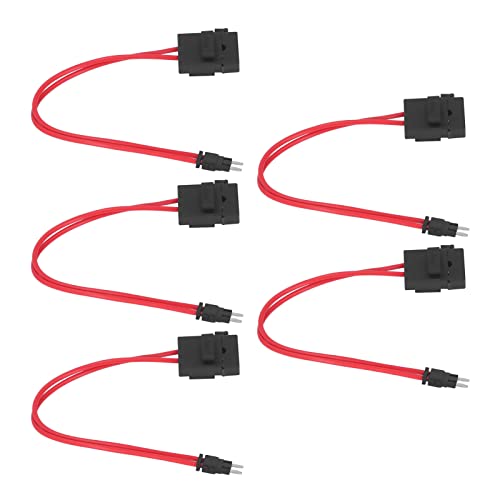 Connecteur de Panneau de Fusible Automobile Mini Connecteur de Porte-fusible Automobile Compact 5 Pièces Mini Puce Professionnelle 20A régulière; (ACK S 10,9 mm) Cover