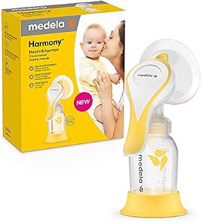 Medela Harmony Manual Breast Pump - Compact Swiss Design with PersonalFit Flex Breast Shield and Medela 2-Phase Expression Technology ,1 Count (Pack of 1)