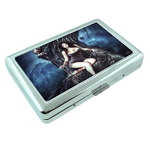 Amazon.com: Hot Anime Witches Pin Up Girls Animated S15 Silver Cigarette  Case Metal Wallet Id Holder King & 100's 4" X 2.75" RFID Protection :  Health & Household