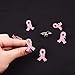 WANDIC 20 Pcs Pink Ribbon Pin, Breast Cancer Awareness Badges Hope Faith Brooches Enamel Jewelry Pins for Women Ladies Charity Clothing Decoration