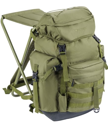 THKFISH Large Capacity Fishing Hunting Backpack Chair with Rod Holder