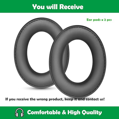 Repuesto de almohadillas para auriculares HD620S compatibles con Sennheiser HD598, HD598CS, HD560S, HD598SE, HD518, HD599, HD569, HD579, HMEC 250 con cuero de proteína suave y espuma viscoelástica miniatura 4