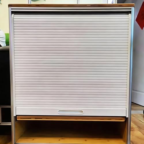 Innovz Costom Cabinet Tambour Door Kit, Kitchen Roll Up Cabinet Doors with Track & Handle, Easy-Sliding Space-Saving Roller Shutter Door