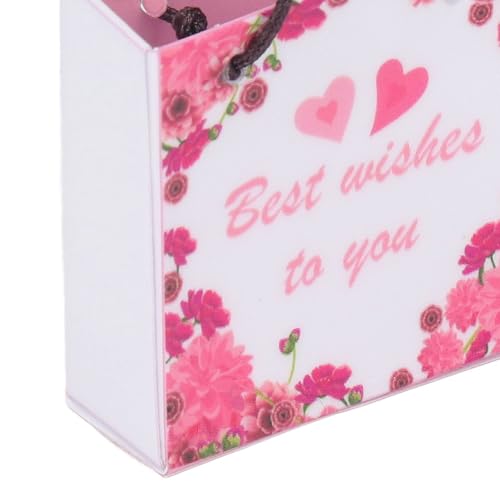 Saco de Presente Em Miniatura de Simulação Escala 1/12 Com Alças Removíveis para Casa de Bonecas, Mu