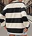Y2k Women Striped Rugby Polo Shirt Long Sleeve Collared Oversized Vneck Sweatshirt Vintage Jersey Girls Streetwear