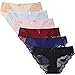HOKEMP Culotte Femme sans Couture Souple Matire Soyeux avec Dentelle Sexy Lot de 6,L,Multicolore