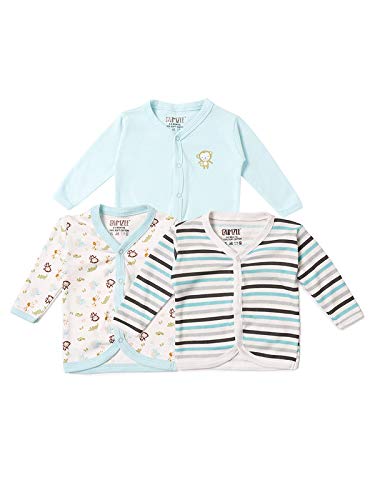 Image of Bumzee Front Open Baby T-Shirt Pack of 3