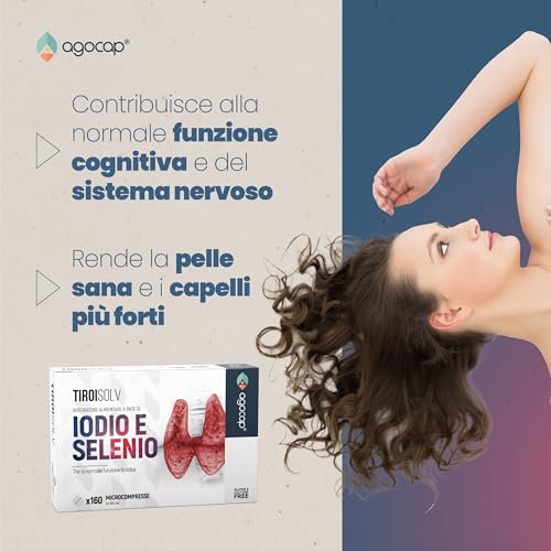 Ioduro di Potassio puro 225 mcg (150% VNR) | Iodio stabile arricchito con Selenio per la funzione Tiroidea, alto assorbimento | 160 microcompresse facili da deglutire - 5