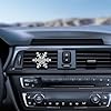 AOVNA Christmas Air Vent Clips Snowflake Festive Scent Clip Christmas Car Decorations for Aromatherapy #3