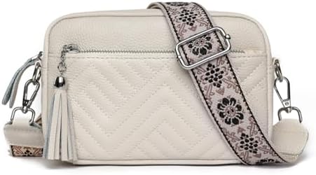 TIAASTAP Cross Body Bag - Small Handbags & Shoulder Bags with Adjustable Wide Strap, Multipurpose Leather Crossbody Bag for Women Ladies Girls Daily Use