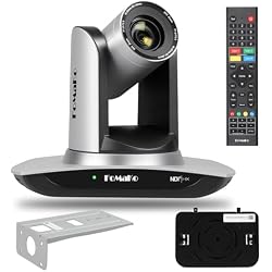 FoMaKo NDI PTZ Camera, AI Auto-Tracking Gen 3, 20x Optical Zoom LAN USB3.0 HDMI PTZ Camera for Church Services Worship Education (NDI 6 & NDI HX3 Certified) FMK20UH NDI