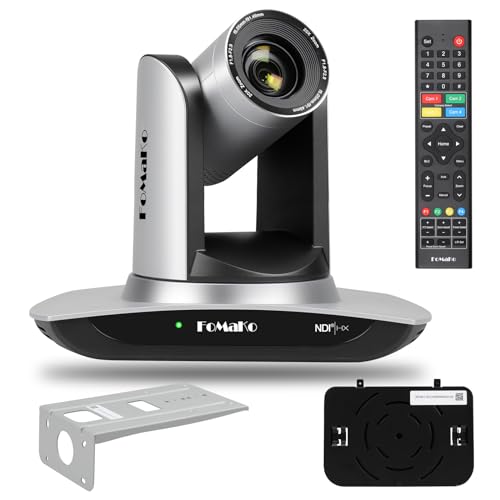 FoMaKo NDI Camera AI Auto Tracking HDMI PTZ Camera 20x Optical Zoom LAN USB3.0 HDMI for Church Services Worship Education, PoE 1080P60 FMK20UH NDI by FoMaKo - Used condition - CA$256.48