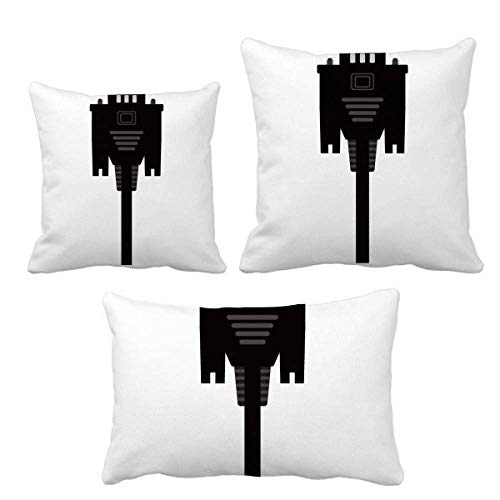 Coussin pour écran noir finition sobre protection de moniteur