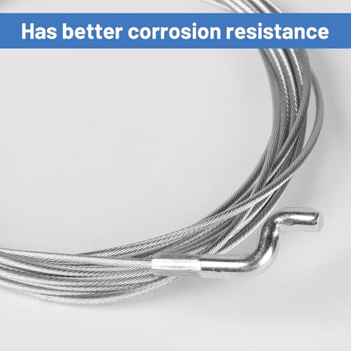 DBREAKS Gasseil Gaszug Reparatursatz Ø1,5mm mit Z-Endstück Kabelmantel Ummantelung Schraubnippel Gaskabel, Universal Bowdenzug, für Rasenmäher Motorbremse